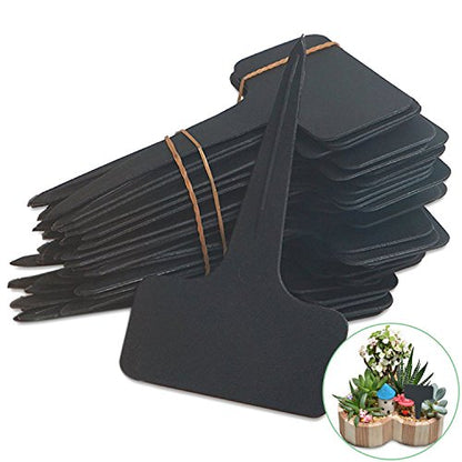 Prudance® 50pcs Reusable Waterproof Plant Markers, Black - color: Black