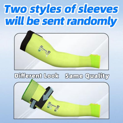 Schwer 10 Pairs 18in A6 Cut Resistant Arm Sleeves for Gardening, S901 - color: Yellow, size: 18 In-10 Pairs