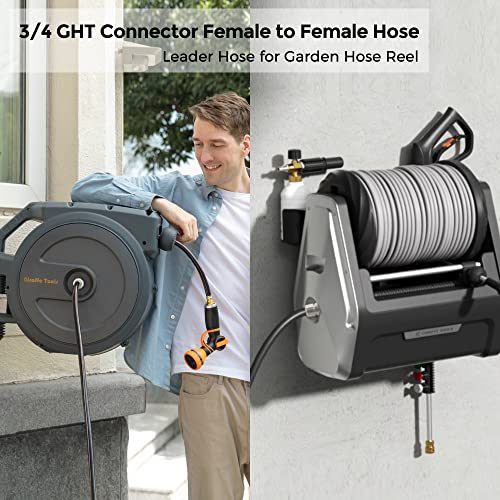 Giraffe Tools Garden Hose 5/8", 8ft Female to Female Leader Hose - size: 8ft Female to Female Hose