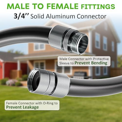 SPECILITE Garden Hose 50 ft x 5/8 in, Custom-Length Flexible Water Pipe - size: 50FT