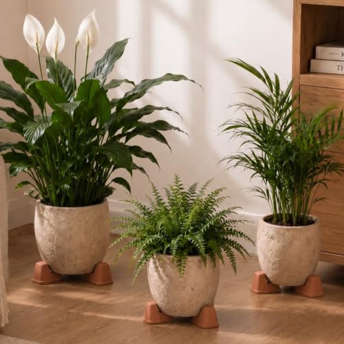 LemonRoad 12 Set Terra Cotta Cement Pot Feet for Outdoor Planters, Funny - style: Funny