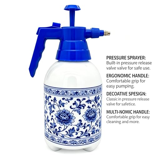 2L Handheld Garden Pump Sprayer Pressure Spray Bottle (2L Blue) - color: 2L Blue