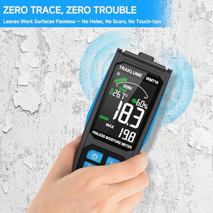Moisture Meter for Wood Pinless Moisture Tester Firewood Moisture Reader