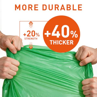 Compostable Trash Bags 23 gallon Large Garbage Bags,20 Count, Fits13-25 gallon trash can, Extra Strong and Durable,Compostable Lawn & Leaf Yard Waste bags,ASTM D6400,Bpi &OK compost HOME certified - color: 23G-20count