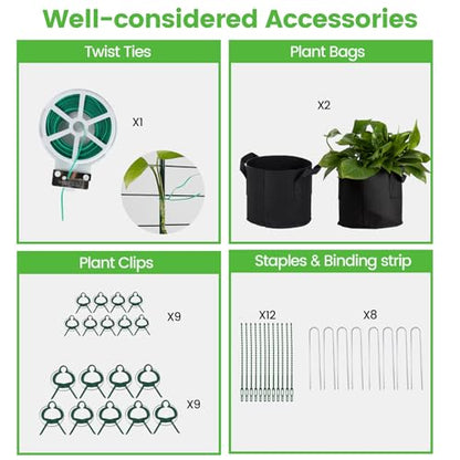 Foldable Cucumber Trellis 48" L x 34" W - size: 48" L x 34" W
