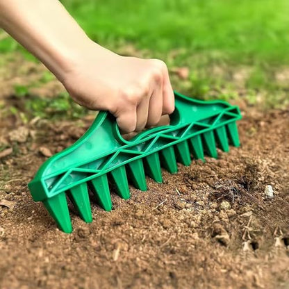 12-Hole Digger Seed Spreader,7 Piece Sowing Seeds Dispenser Set,Mini Seed Dispenser for Small Seeds, Handheld Seed Planter Tool Seed Dibber Multifunctional Spacer Gardening Tools