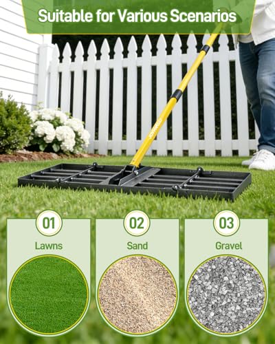 Joyhalo 30in Lawn Leveling Rake - size: 30in