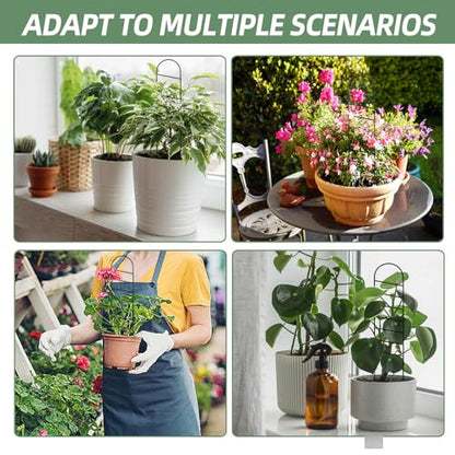 17.5 inch Small Trellis for Potted Plants, Metal Plant Trellis Indoor - color: Ladder-Metal