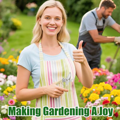 Pruning Shears, Sharp Stainless Steel Garden Shears, Bypass Garden Scissors & Clippers for Branch Trimming, Garden Clippers for Plants, Flowers, Fruit Trees, Gardening Gifts for Women&Men