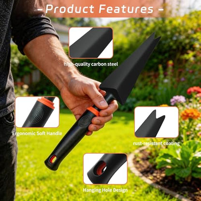 Hand Weed Puller Tool, Handy Forked Head Trowel Carbon Steel Shovel Weeder Puller Tool for Courtyards and Gardens - color: Garden tool, style3