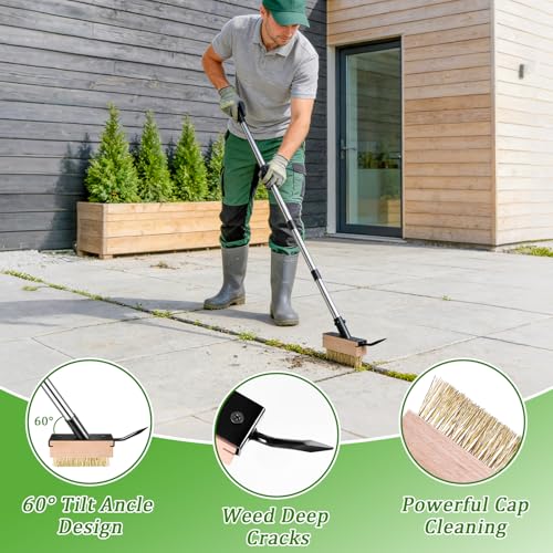 Crack Weeder Tool Set Upgraded & Lengthened Manual Manganese Steel Crevice