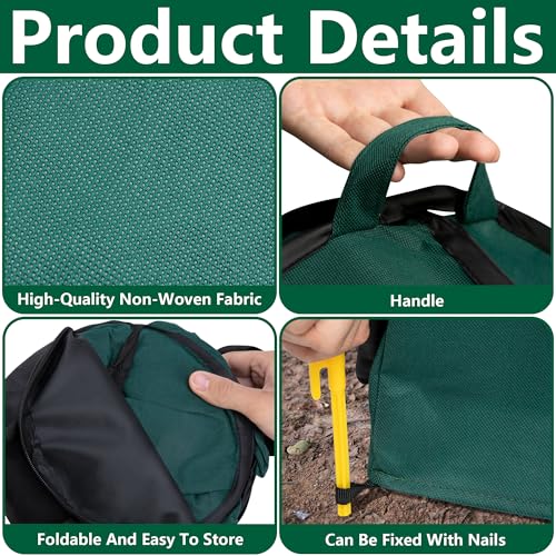 2 Pcs Pop Up Shrub Covers Frost Protection Tent, 22" x 22" x 22" Winter Plant Cover Freeze Protection, Warm Garden Plant Protector Tent for Protecting Outdoor Shrub Fruit Potted Plants from Snow & Ice - color: 22 x 22 x 22 inch