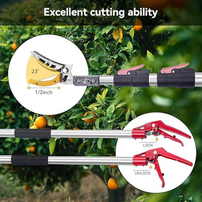 FLORA GUARD Telescoping Tree Pruner 4.6-10 FT with Pole Saw