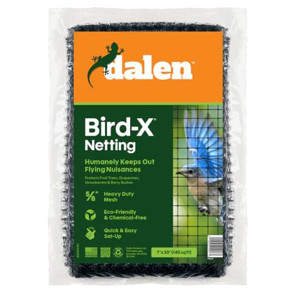 Dalen Bird-X Protective Mesh Netting for Fruit Trees & Berries, 7 x 20 ft - size: 7' x 20'