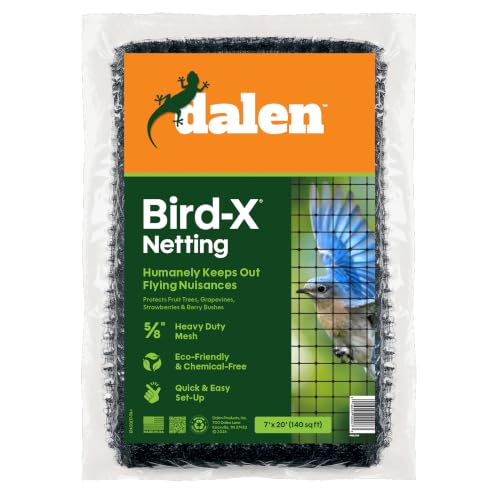Dalen Bird-X Protective Mesh Netting for Fruit Trees & Berries, 7 x 20 ft - size: 7' x 20'