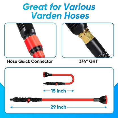 2 in 1 Bendable Watering Wand Heavy Duty for Garden/Car Cleaning