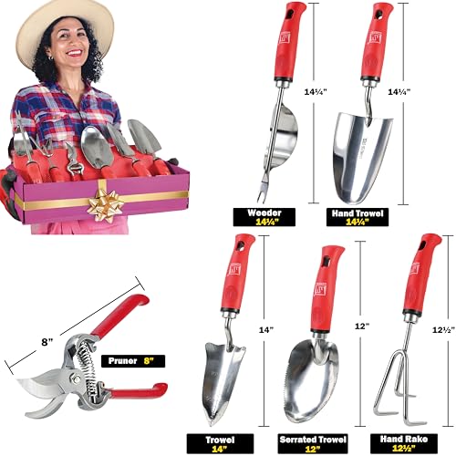 Wellmax 12-Piece Heavy-Duty Garden Tools Set