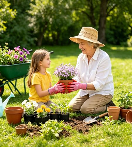 HTR Gardening Gloves For women, Garden Yard Work With Grip, Weeding, Small - size: Small