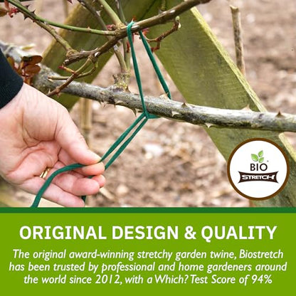 Soft Garden Plant Ties for Indoor & Outdoor Plants - Strong & Stretchy Cut-to-Length Plant Tape for Climbing Plants, Tomato Vines & Home Gardening (656 ft / 200M) - size: 656 ft / 200M