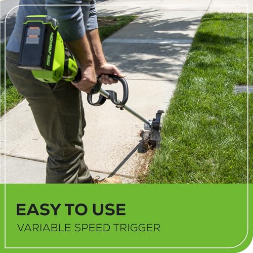 Greenworks 40V 8" Brushless Edger, Battery and Charger Not Included - size: 8" (Bare Tool)