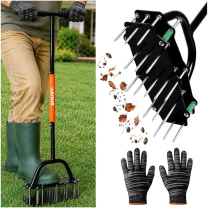 Lawn Aerator Tool, Manual Yard Aerator, Aeration Tool for Lawn & Yard Tool