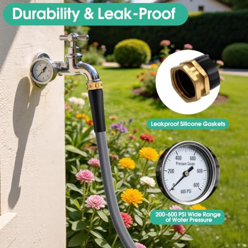 Garden Hose 50 FT, Non-Expanding Water Hose, Kink-Free, Burst-Resistant - size: 50ft