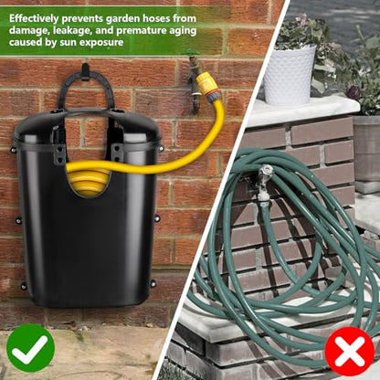 garden hose reel.Courtyard Hose boxes, garden hoses Box。Black