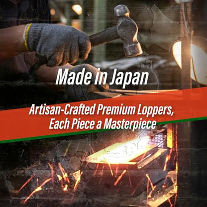 SUIZAN Anvil Hand Loppers 18" - Japanese Branch Cutter Garden Tree Trimmer - style: Anvil Loppers 18 Inch (465mm)