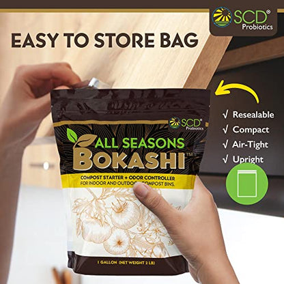 SCD Probiotics Bokashi Compost Starter, Accelerator, Odor Reducer - 6 lb - size: 6.6 lb (3 Pack)