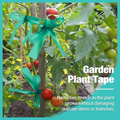 1200Ft Plant Tape,1" Stretch Garden Tie Tape Roll, Plant Ribbon(4 Rolls) - size: 1in/1200ft