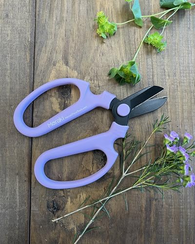 Garden Pruning Shears Scissors Carbon Steel Blades 6.7 In, Snapdragon - Lavender - style: 6.7 inch Lavender