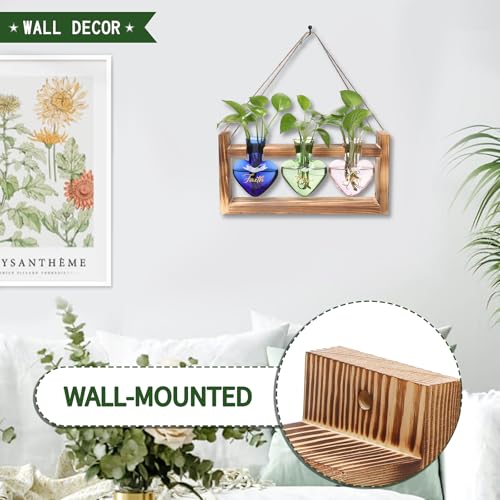 Plant Terrarium Propagation Stations Hydroponics - color: Color 1(Faith Hope Love)