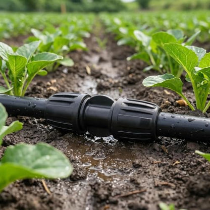 QRITY 1/2 Inch Drip Irrigation Fittings Lock Barbed Straight Connectors - size: C