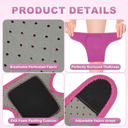 M METERXITY 2-Pack Gardening Knee Pads Thick Foam S Rose Red - color: Rose Red, size: Small