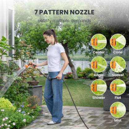 Giraffe Tools Ground-Mounted Retractable Garden Hose Reel,1/2" x 100FT - color: 1/2 Inch, size: 100FT