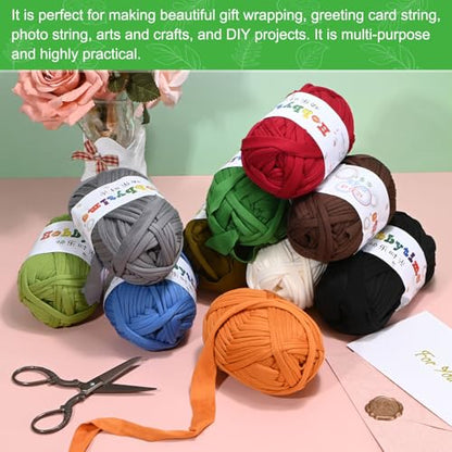 M METERXITY 1-Pack Garden Twine, 98 Feet Stretchy Gardening Tape for Climbing Plants/Tomatoes/Fruit Trees/Gardeners, Green Cloth Plant Ties [White] - color: White