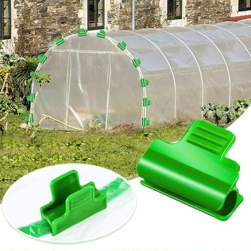 24pcs 19mm Garden Clamp, Greenhouse PVC Tube Clip for 18-20mm Pole - color: 19mm, size: 24pcs