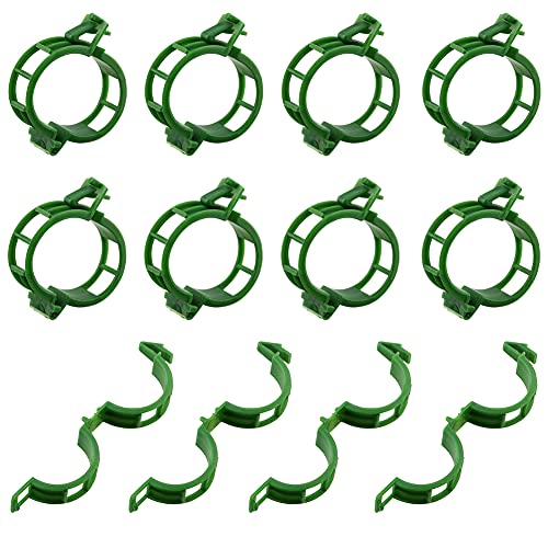 KINGLAKE Plant Support Garden Clips, 200 Pcs Tomato Vine Trellis Clips for Vegetables to Grow Upright and Make Plants Healthier - Green - color: Green