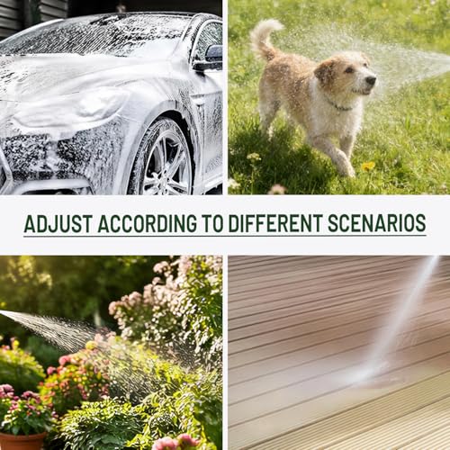 High Pressure Garden Hose Nozzle with Soap Dispenser,Hose End Sprayer