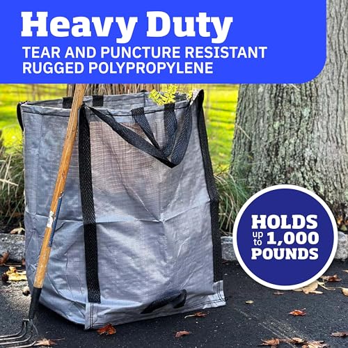 DURASACK Heavy Duty Home and Yard Bags, Gray, 3 Pack - color: Gray