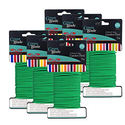 GiftExpress Pack of 6 Garden Soft Wire Tie, 32.8' ea. Garden Plant Tie, Light Duty Flexi Tie, Plant Twist Ties