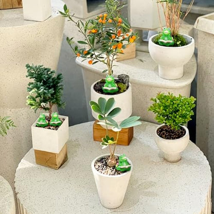 3Pcs Frog Plant Riser, Pot Feet for Outdoor Planters, Resin Frogs Figurine Statue Holder, Flower Pot Feet, Plant Stand Riser Support for Outside Inside Planter Decoration Accessories