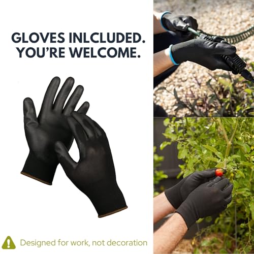 Wide Soil Sifter, 1/8-inch Galvanized Garden Sieve with Gloves - size: 1/8 inch