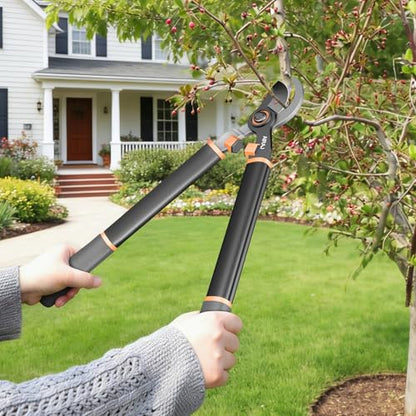 AIRAJ 21'' Bypass Loppers, Heavy Duty Tree Branch cutter, 2.5" Cut Capacity - size: 21'' Bypass Loppers