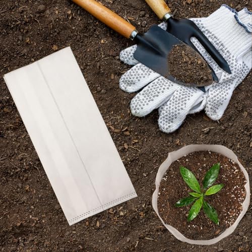 Nursing Growing Pouch, 200pcs 11 x 11.8 in Plant Non-Woven Nursery Bags Large, Fabric Seedling Plant Grow Bags, Seed Starting Planting Growing for Home Garden Supply - color: White, size: 11"x11.8"/Pack of 200