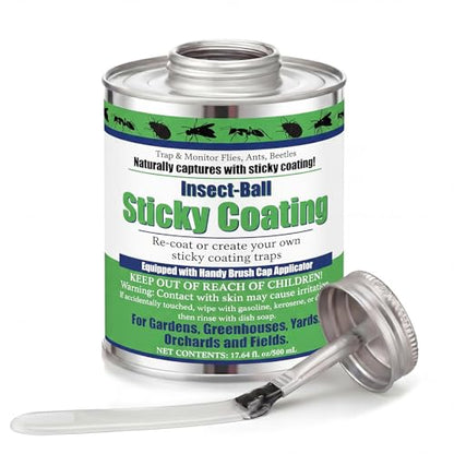 1 Pack Sticky Coating Insect Trap with Brush, Tree Barrier,16 Oz - size: 16 oz