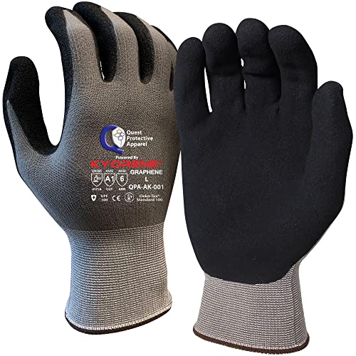 Quest Cut Resistant Work Gloves, ANSI A1, Large, Pack of 1 - size: Large