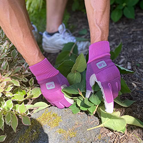 Wells Lamont Women's High Dexterity Breathable 3D Mesh Work and Gardening Gloves, Pink (7764) - size: Medium