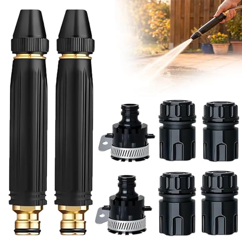 2packs High Pressure Hose Nozzle Sprayer for US Garden Hoses