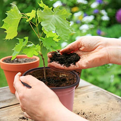 HOSTIC 4.7 Inch Nursery Pot Seedling Pot Plant Container Seed Starting Pots Multipurpose Plastic Pots 100 Packs - size: 4.7 Inch